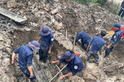 An Giang: K92 cất bốc được 3 hài cốt liệt sĩ tại xã Vĩnh Ty