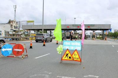 Phân luồng giao thông tạm thời để tháo dỡ trạm thu phí cầu Đồng Nai