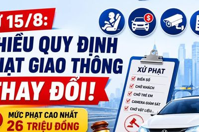 [INFOGRAPHIC] Từ 15/8, nhiều mức phạt giao thông sẽ thay đổi