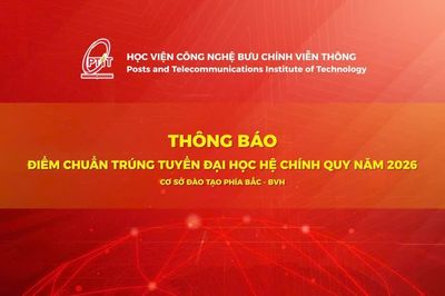 Học viện Công nghệ Bưu chính Viễn thông công bố điểm chuẩn năm 2026