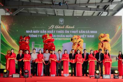Cà Mau chính thức có nhà máy sản xuất thức ăn thủy sản hiện đại quy mô lớn