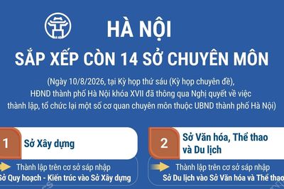 Hà Nội sắp xếp còn 14 sở chuyên môn