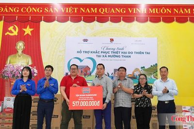 Đoàn Thanh niên Chính phủ hỗ trợ hơn 500 triệu đồng cho đồng bào vùng lũ