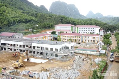 Điểm sáng về tiến độ xây dựng trường nội trú liên cấp vùng biên