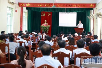 Xã Thiệu Hóa tập huấn nghiệp vụ công tác Đảng, MTTQ và các tổ chức chính trị - xã hội