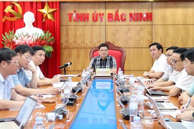 Bí thư Tỉnh ủy Bắc Ninh Nguyễn Hồng Thái: Chủ động các giải pháp bảo đảm tiêu thoát nước cho các khu công nghiệp