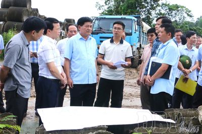 Phó Bí thư Thường trực Tỉnh ủy Lê Thành Đô kiểm tra, thực địa một số công trình, dự án
