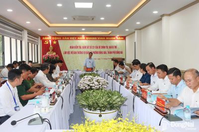 Đoàn kiểm tra, giám sát số 231 của Bộ Chính trị, Ban Bí thư làm việc tại Đồng Xoài