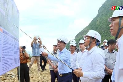 Bí thư Tỉnh ủy Lê Minh Ngân kiểm tra tình hình thực hiện dự án hầm đường bộ qua đèo Hoàng Liên
