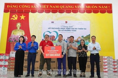 Chung tay hỗ trợ người dân Mường Than tái thiết cuộc sống