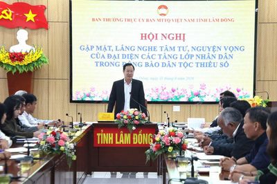 Lâm Đồng lắng nghe tâm tư, nguyện vọng các tầng lớp Nhân dân trong đồng bào DTTS