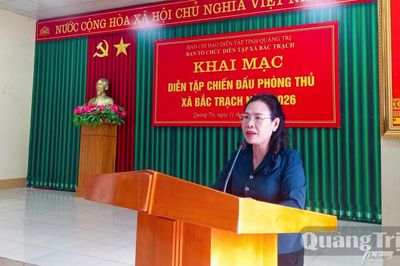 Khai mạc diễn tập chiến đấu khu vực phòng thủ xã Bắc Trạch năm 2026