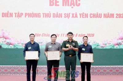 Xã Yên Châu diễn tập phòng thủ dân sự năm 2026