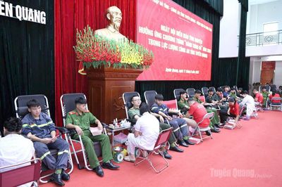 Công an tỉnh phối hợp tổ chức Ngày hội hiến máu tính nguyện