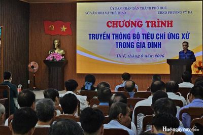 Truyền thông Bộ tiêu chí ứng xử trong gia đình tại phường Vỹ Dạ