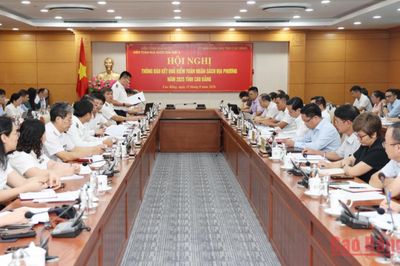 Hội nghị thông báo kết quả kiểm toán tại tỉnh Cao Bằng