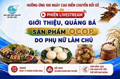 Phụ nữ Sóc Sơn đưa sản phẩm OCOP lên nền tảng số