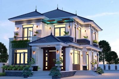 Chi phí xây nhà mái Nhật 2 tầng 80m² trọn gói bao nhiêu?
