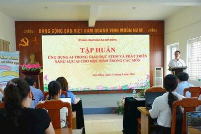 Xã Sơn Đồng thúc đẩy chuyển đổi số, nâng cao chất lượng giáo dục