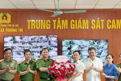 Công an Thường Tín ra mắt Trung tâm giám sát camera bảo đảm an ninh trật tự