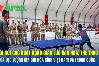 Sôi nổi các hoạt động giao lưu văn hóa, thể thao giữa lực lượng gìn giữ hòa bình Việt Nam và Trung Quốc