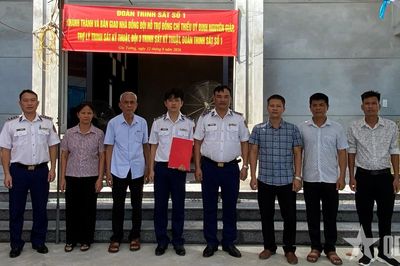 Đoàn Trinh sát số 1 bàn giao 'Nhà đồng đội' tại Ninh Bình