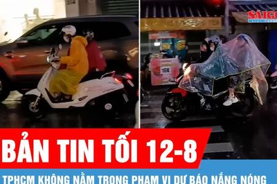Bản tin tối 12-8: Từ nay đến ngày 10-9, TPHCM có nhiều ngày mưa