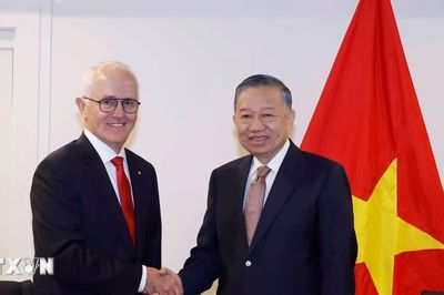 Tổng Bí thư, Chủ tịch nước Tô Lâm tiếp nguyên Thủ tướng Australia Malcolm Turnbull AC