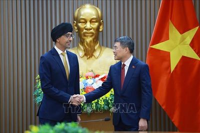 Thủ tướng Lê Minh Hưng tiếp Đại sứ Singapore Rajpal Singh
