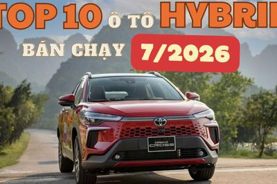 TOP 10 ô tô hybrid bán chạy nhất tháng 7: Toyota dẫn đầu