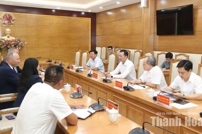Chủ tịch UBND tỉnh Tô Anh Dũng làm việc với StaBOO Holding AG về dự án ván tre ép