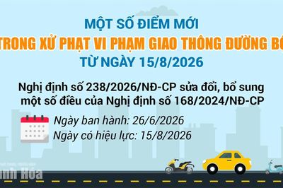 Một số điểm mới trong xử phạt vi phạm giao thông đường bộ từ ngày 15/8