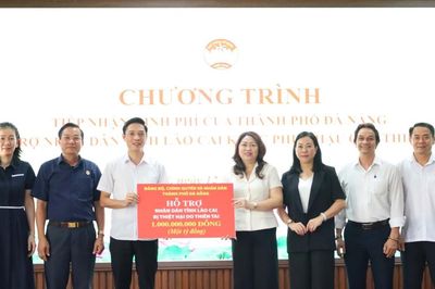 Đà Nẵng trao 1 tỷ đồng hỗ trợ nhân dân tỉnh Lào Cai khắc phục hậu quả thiên tai