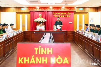 Ban Chỉ đạo Phòng thủ dân sự quốc gia kiểm tra công tác phòng, chống thiên tai, tìm kiếm cứu nạn tại Khánh Hòa