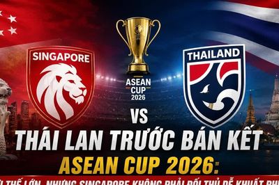 Thái Lan trước bán kết ASEAN Cup 2026: Lợi thế lớn, nhưng Singapore không phải đối thủ dễ khuất phục