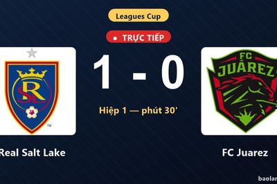 TRỰC TIẾPTrực tiếp Real Salt Lake vs FC Juarez: Hết hiệp 1, Real Salt Lake dẫn 1-0