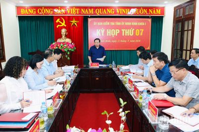 Kỳ họp thứ 7 của Ủy ban Kiểm tra Tỉnh ủy