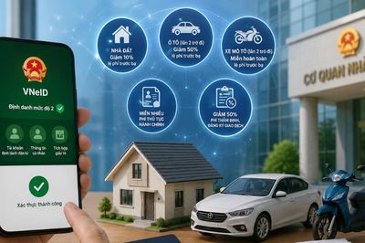 Miễn lệ phí trước bạ xe máy và giảm 50% phí ô tô cho công dân có định danh mức độ 2?