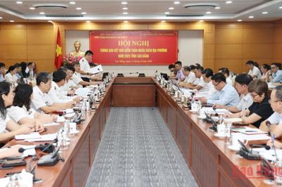 KTNN khu vực X thông báo kết quả kiểm toán tại Cao Bằng
