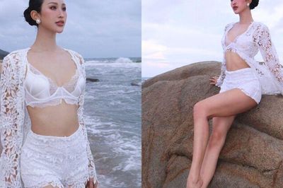 Mỹ nhân Ninh Bình cao 1m75 đẹp như hoa hậu khoe vòng eo con kiến sau sinh, bộ bikini nào cũng đẹp mê mẩn
