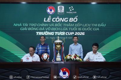 10 đội tranh tài tại Giải bóng đá vô địch U16 quốc gia 2026