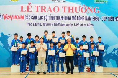 Khép lại giải Vovinam Thanh Hóa, CLB xã Lam Sơn giành ngôi nhất toàn đoàn