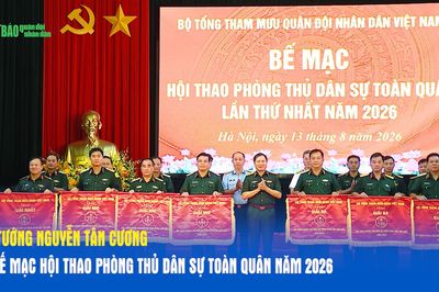 Đại tướng Nguyễn Tân Cương dự bế mạc Hội thao Phòng thủ dân sự toàn quân năm 2026
