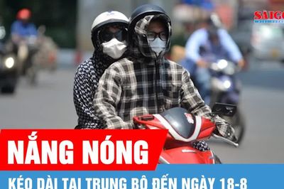 Trung bộ nắng nóng kéo dài đến ngày 18-8