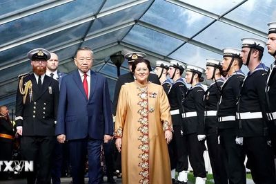 Toàn cảnh Lễ đón chính thức Tổng Bí thư, Chủ tịch nước Tô Lâm thăm cấp Nhà nước tới New Zealand