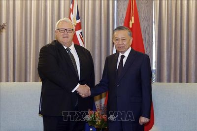 Tổng Bí thư, Chủ tịch nước hội kiến Chủ tịch Quốc hội New Zealand