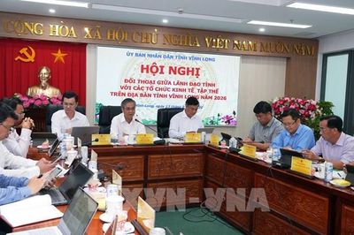 Lãnh đạo tỉnh Vĩnh Long đối thoại với các tổ chức kinh tế tập thể
