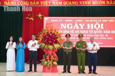 Giám đốc Công an tỉnh dự Ngày hội toàn dân bảo vệ an ninh Tổ quốc tại xã Hợp Tiến