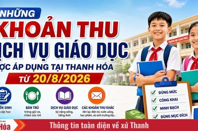 Những khoản thu dịch vụ giáo dục được áp dụng tại Thanh Hóa từ ngày 20/8