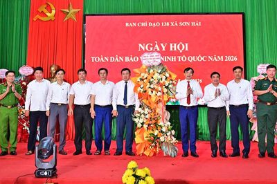 Xã Sơn Hải tổ chức Ngày hội toàn dân bảo vệ an ninh Tổ quốc